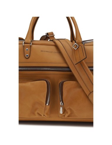 Sac de voyage Brunello Cucinelli cuir brun - Paloma Private Club