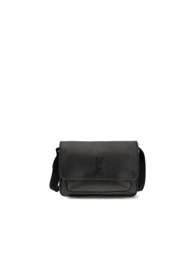 Saint Laurent Black Calf Leather Bos Taurus Shoulder Bag