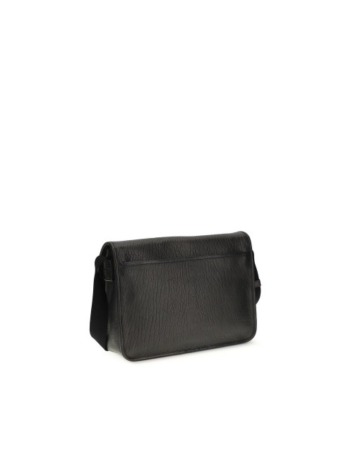 Saint Laurent Black Calf Leather Bos Taurus Shoulder Bag