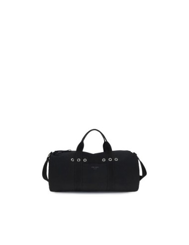 Prada Black Cotton Luggage And Travel
