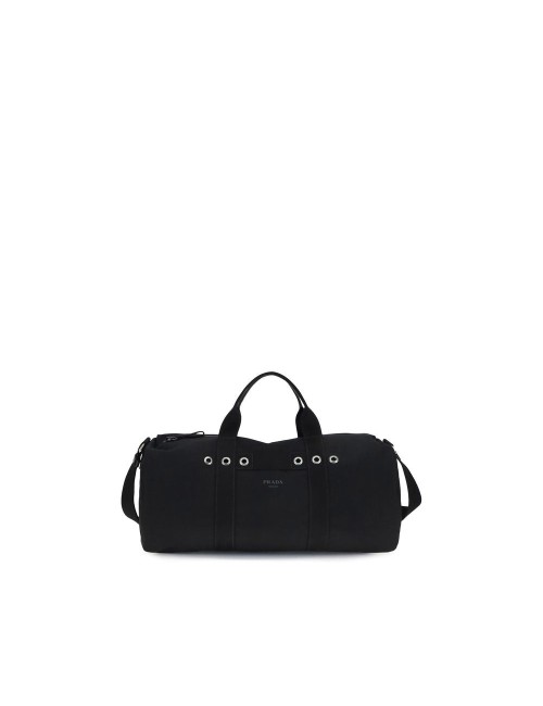 Prada Black Cotton Luggage And Travel