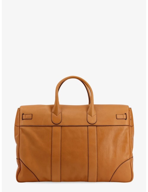 Brunello Cucinelli Brown Calf Leather Bos Taurus Luggage And Travel