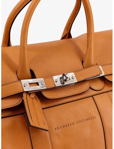 Sac Voyage Brunello Cucinelli Cuir Marron Luxe Homme