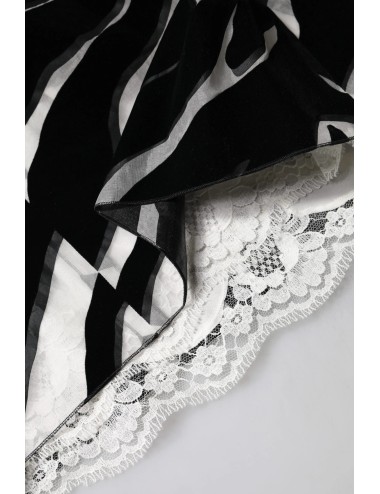 Robe fourreau mini Dolce & Gabbana noire et blanche à imprimé zèbre, coupe trapèze