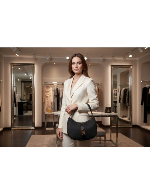 Sac à main Laura Biagiotti en polyester noir pour femme