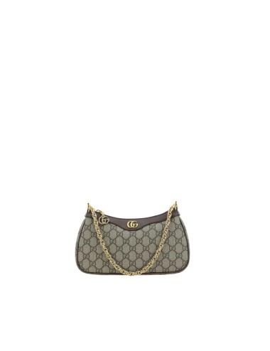 Gucci Brown Cotton Shoulder Bag