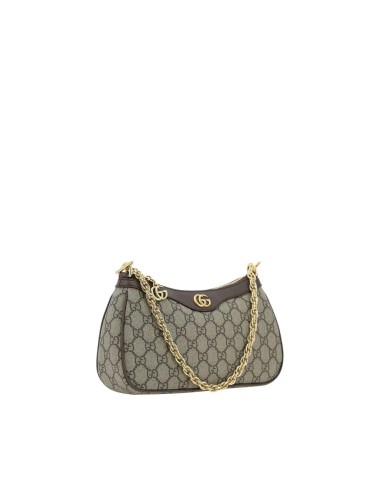 Gucci Brown Cotton Shoulder Bag