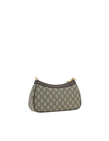 Gucci Brown Cotton Shoulder Bag