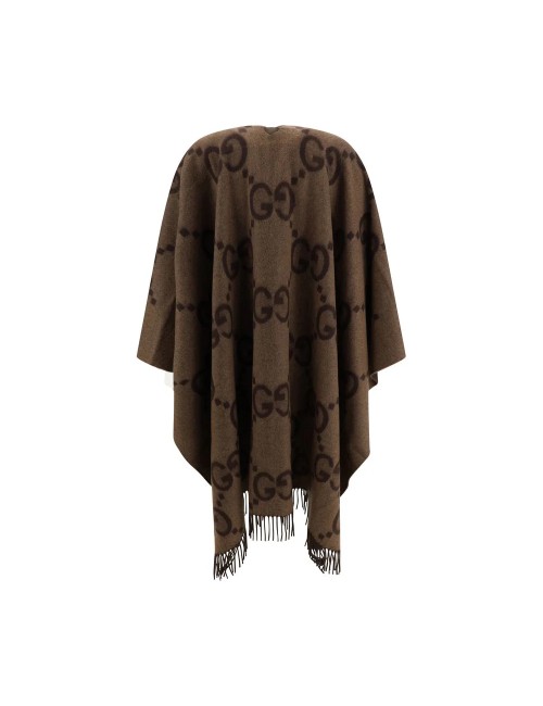 Cape réversible en cachemire jumbo GG