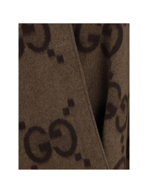 Cape réversible en cachemire jumbo GG