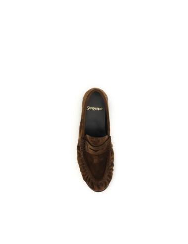 Mocassins cuir brun Bos Taurus – Luxe italien slip-on élégant- Paloma Private Club