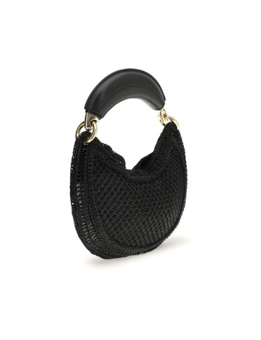 Sac bandoulière Chloé en viscose noire