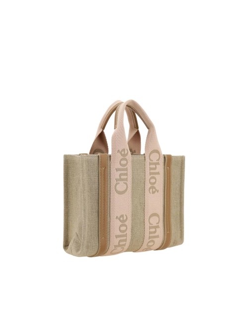 Sac à main Chloé en lin beige