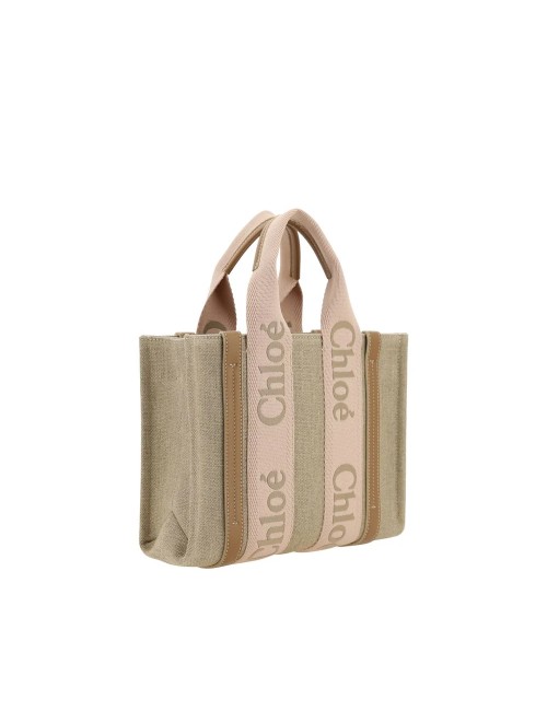 Sac à main Chloé en lin beige