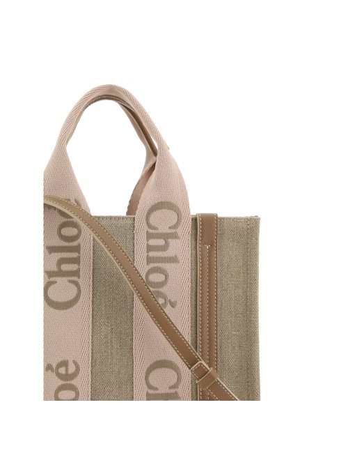 Sac à main Chloé en lin beige