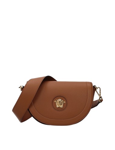 Sac bandoulière Versace en cuir marron