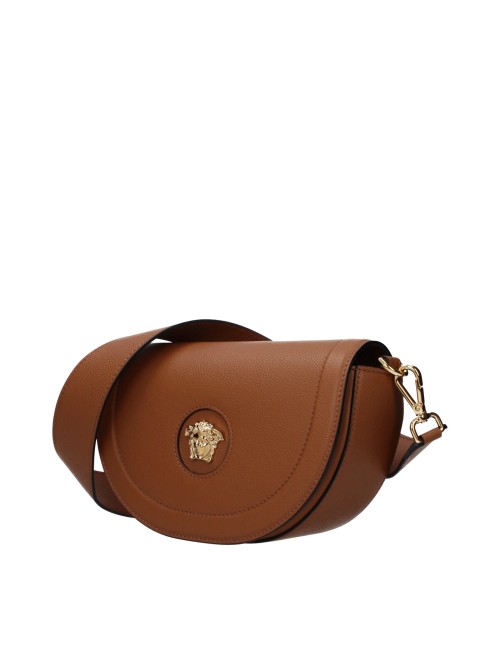 Sac bandoulière Versace en cuir marron