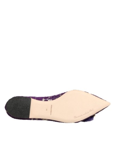 Dolce & Gabbana Ballerines Taormina Violet – Dentelle & Cristaux | Luxe Femme