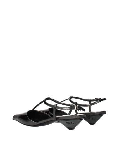 Mules Prada cuir gris foncé slingback élégantes - Paloma Private Club