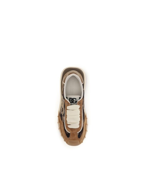 DOLCE & GABBANA DG ATHLETIC BASKETS TISSU TECHNIQUE MULTICOLORE