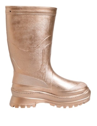 Dolce & Gabbana Rose Gold Rubber Pull On Rain Boots  Shoes