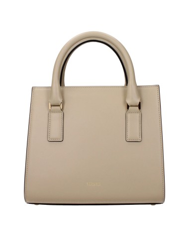 Sac à main en cuir beige Versace