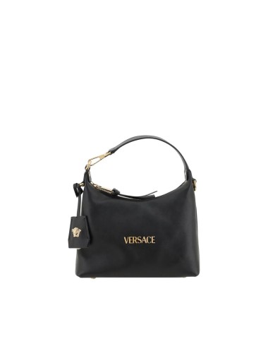 Sac à main Versace Bos Taurus en cuir de veau noir