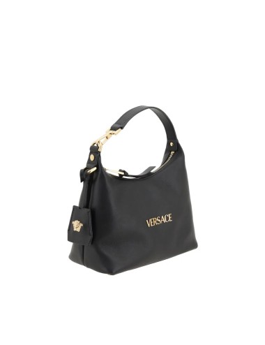 Sac à main Versace Bos Taurus en cuir de veau noir