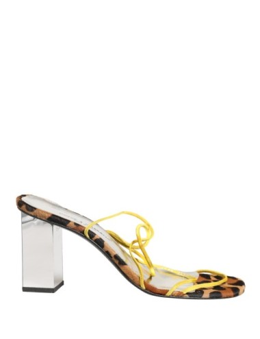 Sandales Dolce Gabbana Multicolore Cuir Talon Bloc Luxe Femme