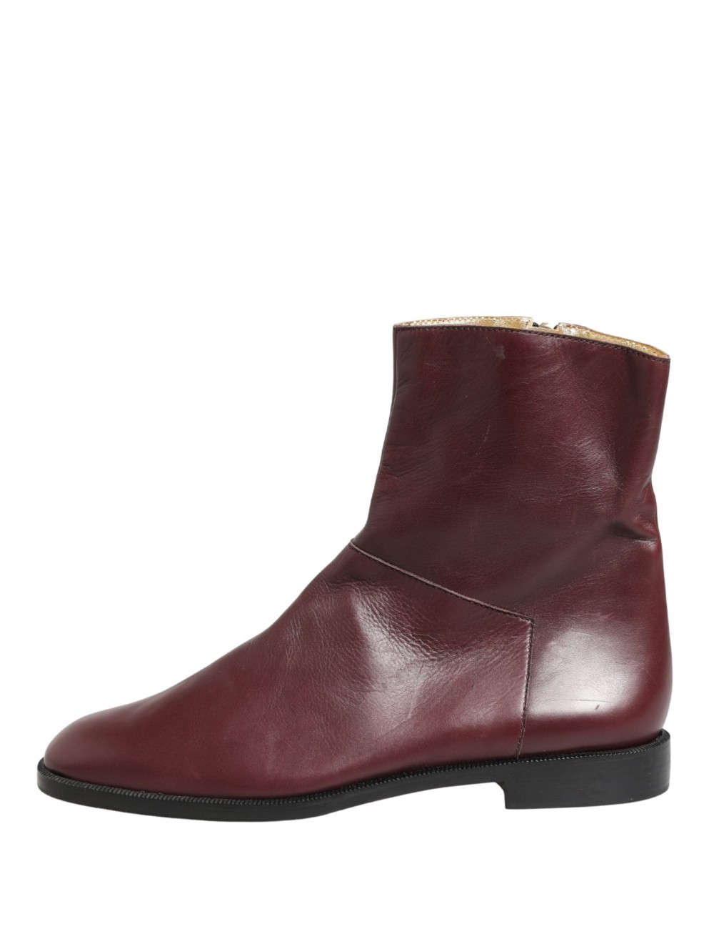 DOLCE & GABBANA BOTTINES CUIR MARRON