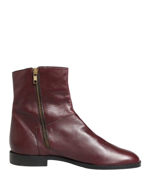 DOLCE & GABBANA BOTTINES CUIR MARRON