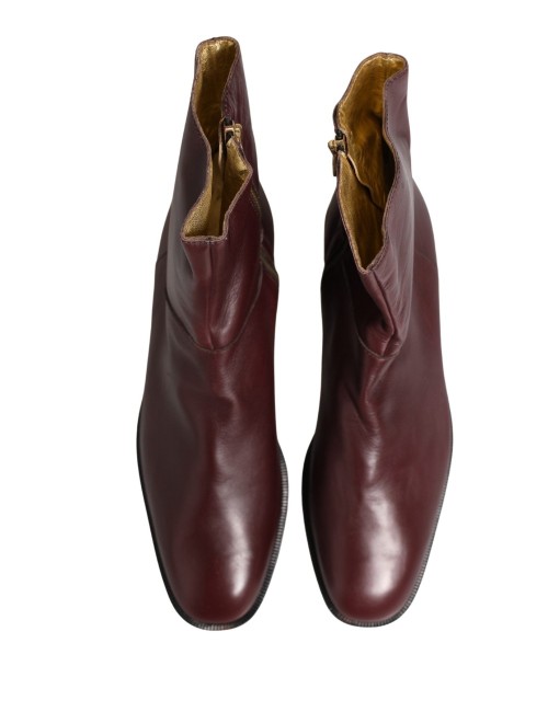 DOLCE & GABBANA BOTTINES CUIR MARRON