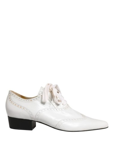 DOLCE & GABBANA OXFORD BROGUE CUIR BLANC