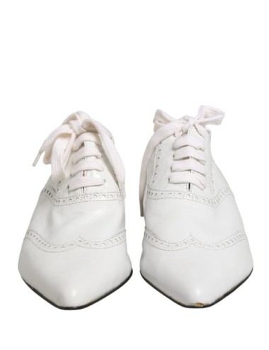 Dolce & Gabbana Oxford brogue Dolce & Gabbana cuir blanc- Paloma Private Club