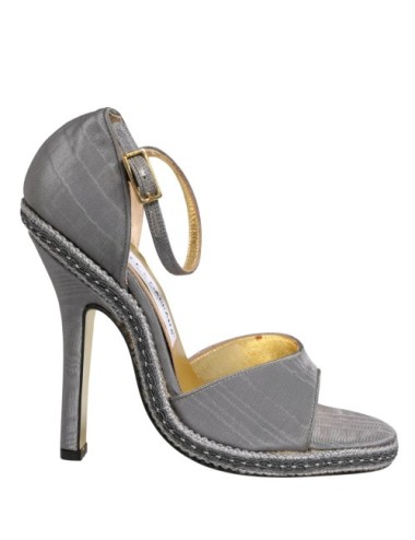 Sandales à Talons Hauts Dolce & Gabbana – Gris Élégant à Bride Cheville