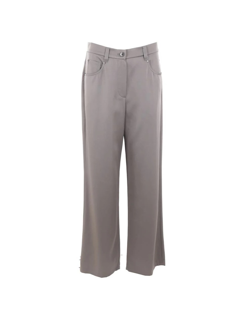 Brunello Cucinelli Gray Acetate Casual Pants