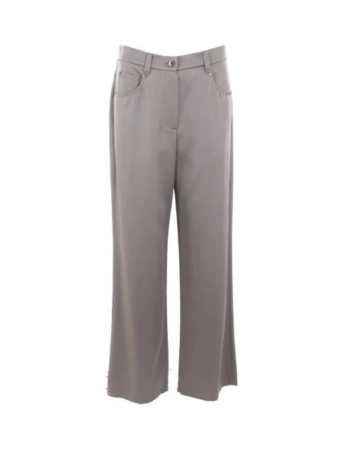 Brunello Cucinelli Gray Acetate Casual Pants