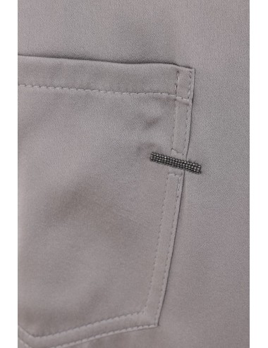 Brunello Cucinelli Gray Acetate Casual Pants
