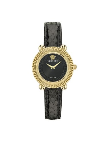 Versace Black Fur Dress Watch