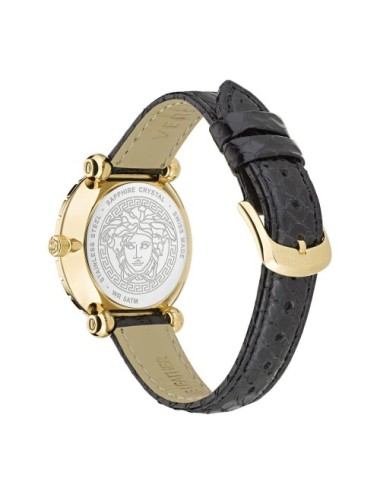 Versace Black Fur Dress Watch