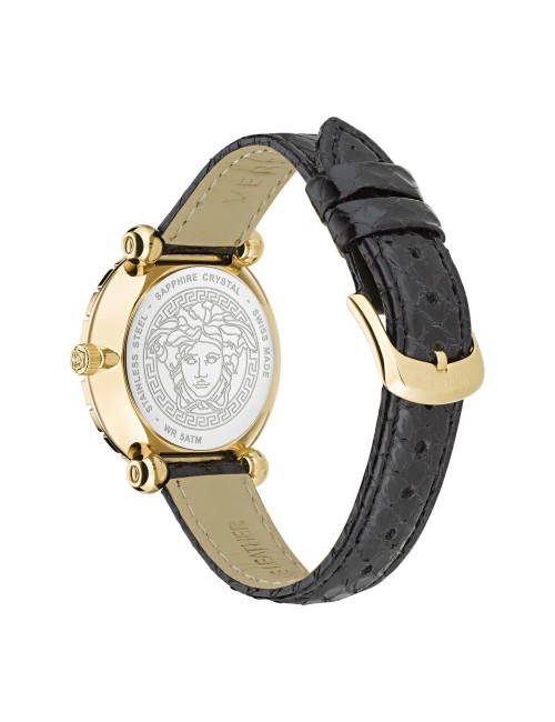 Versace Black Fur Dress Watch