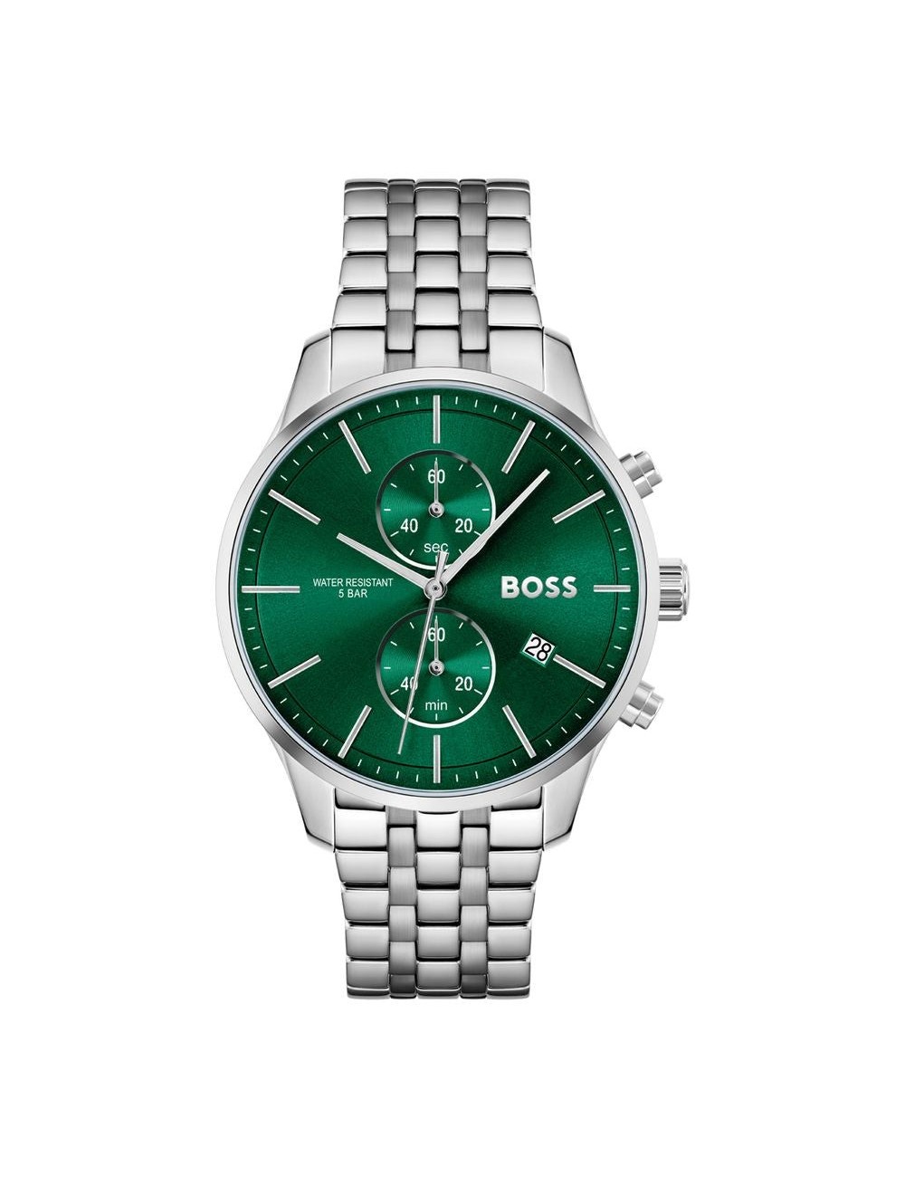 Hugo Boss Gray Stainless Steel Dress Watch