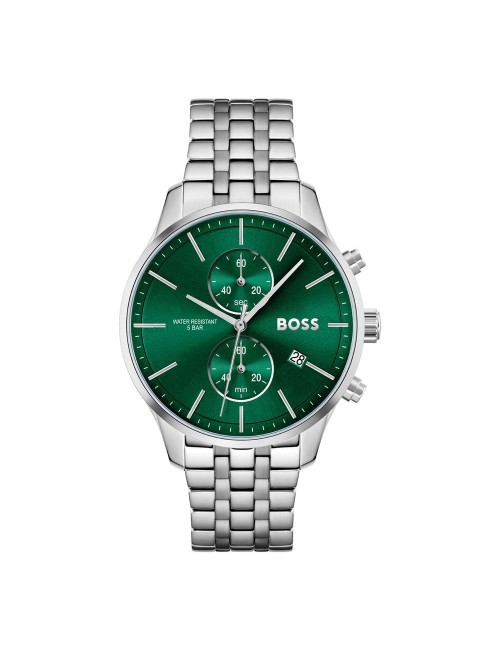 Hugo Boss Gray Stainless Steel Dress Watch