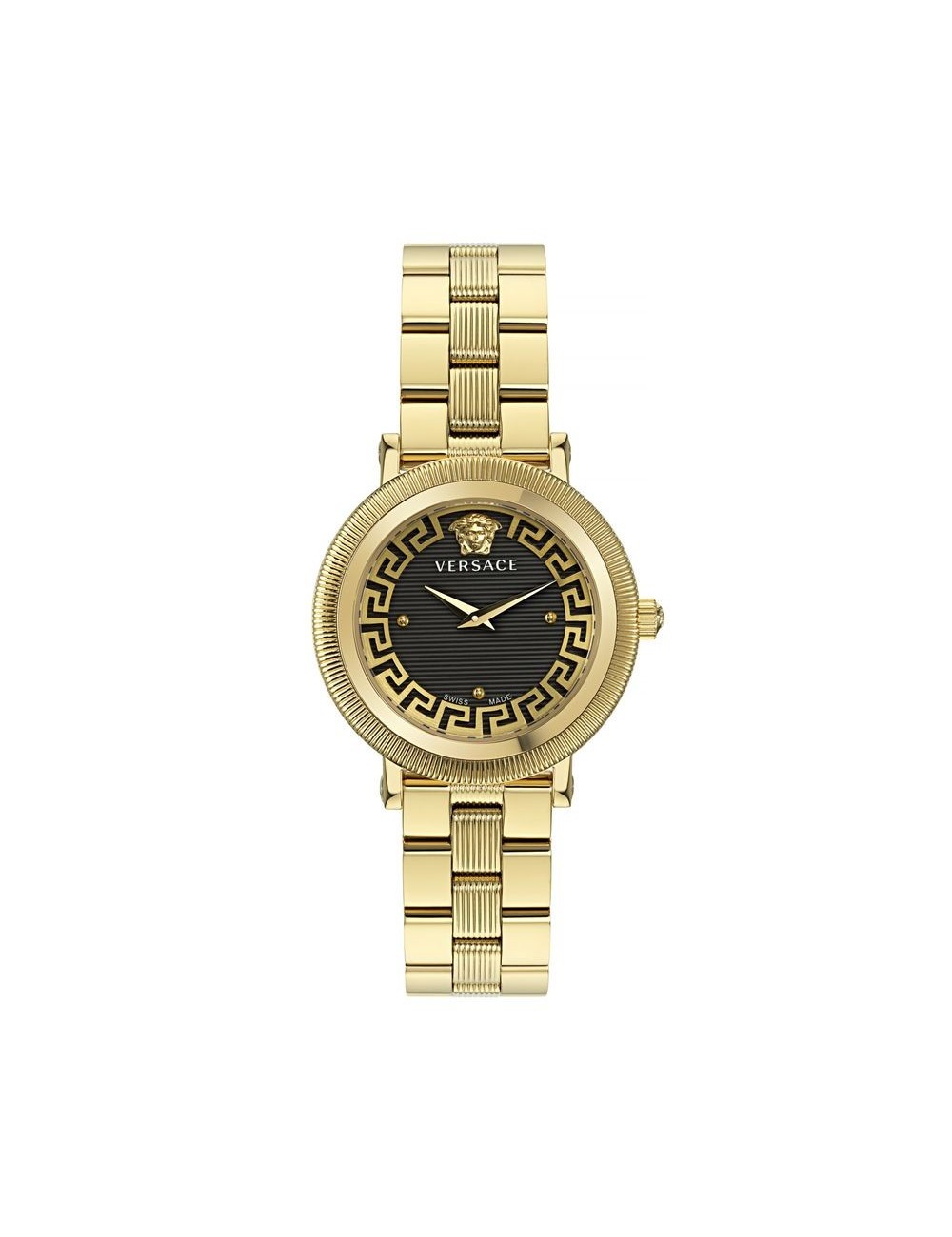 Versace Gold Stainless Steel Dress Watch