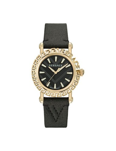 Versace Black Fur Dress Watch