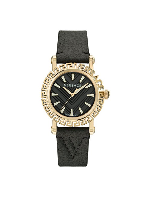 Versace Black Fur Dress Watch