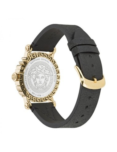 Versace Black Fur Dress Watch