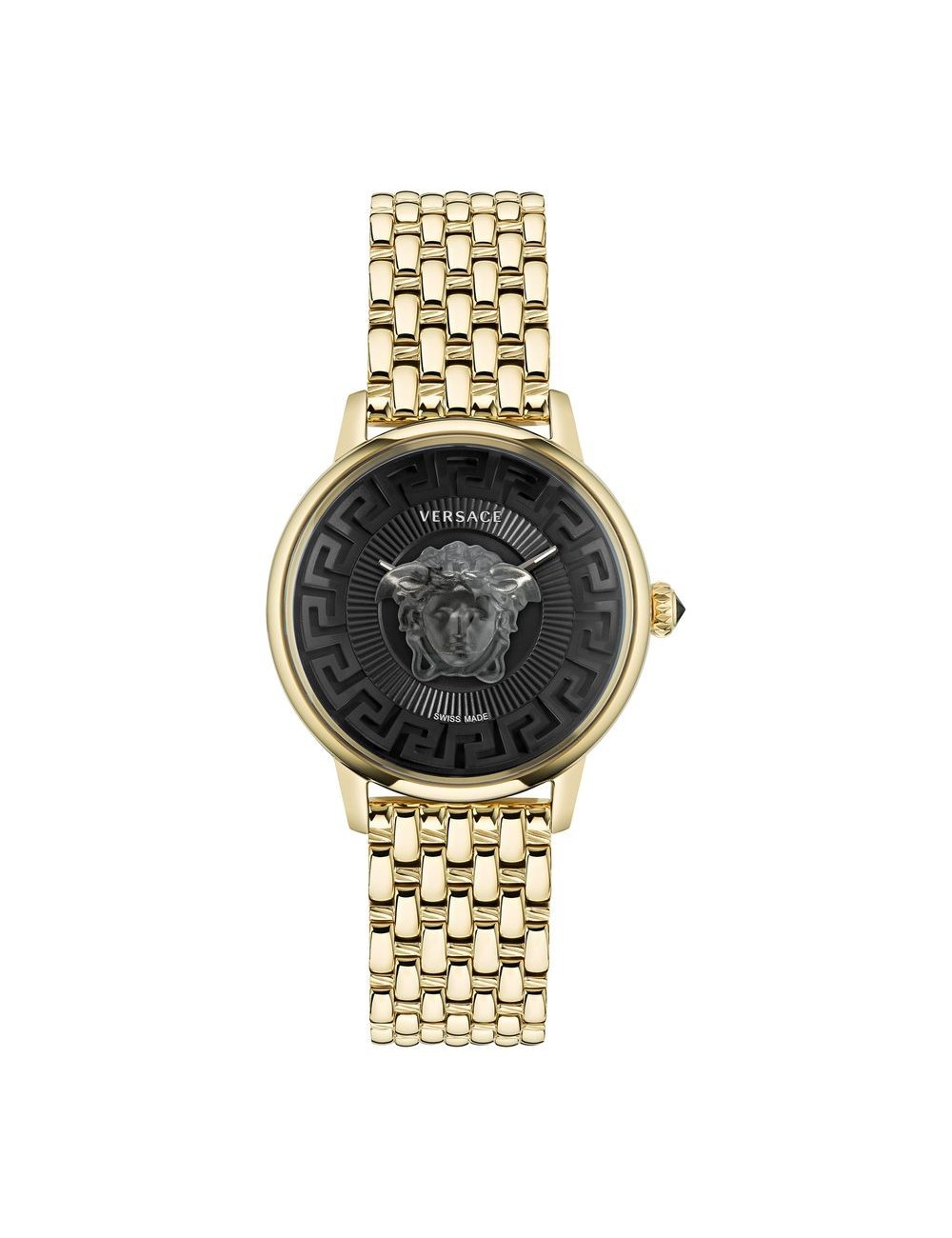 Versace Gold Stainless Steel Dress Watch
