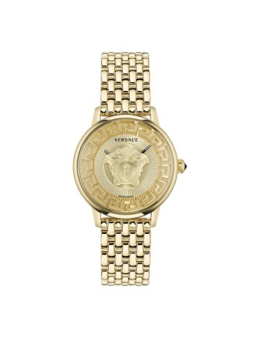 Versace Gold Stainless Steel Dress Watch