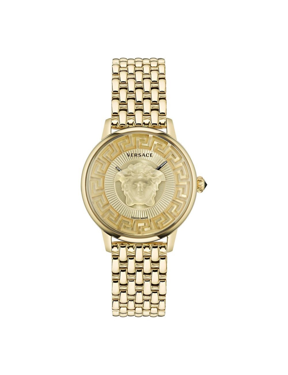 Versace Gold Stainless Steel Dress Watch